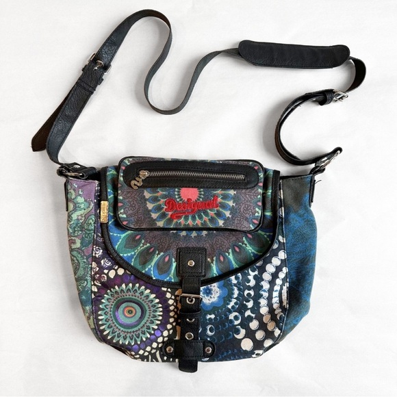 Desigual Handbags - Desigual Bag boho floral Walking Over The Rainbow cross body bag Patchwork Purse